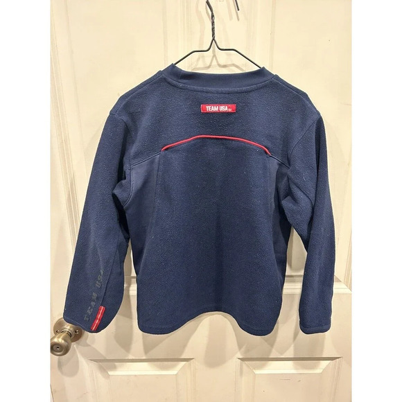 Vintage Navy Nike Team USA Olympics Youth Size 7 Fleece Sweatshirt - Picture 5 of 6